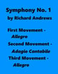 Symphony No.1 in Three Movements Orchestra sheet music cover